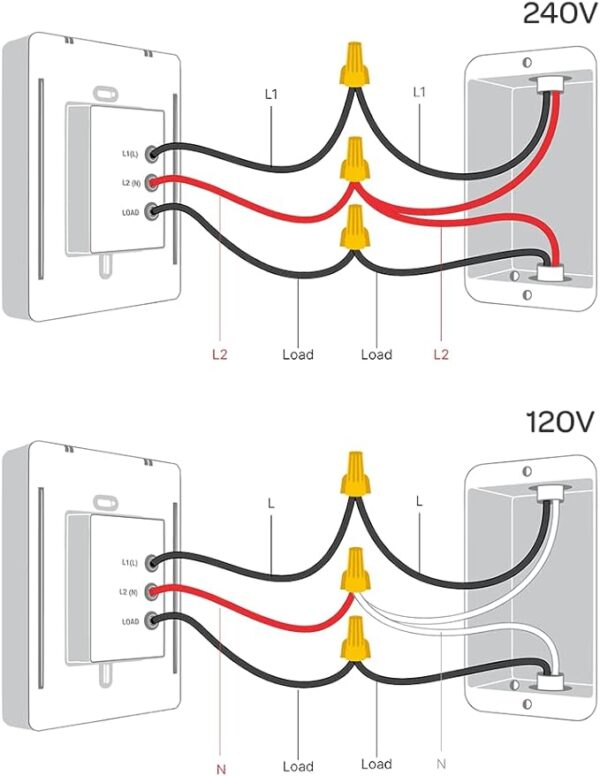 Mysa Smart Thermostat for Electric Baseboard and in-Wall Heaters V2 Connects with Smart Devices, Control Remotely, Pairs with WiFi or NFC, Easy Connection & Setup, Energy Saving