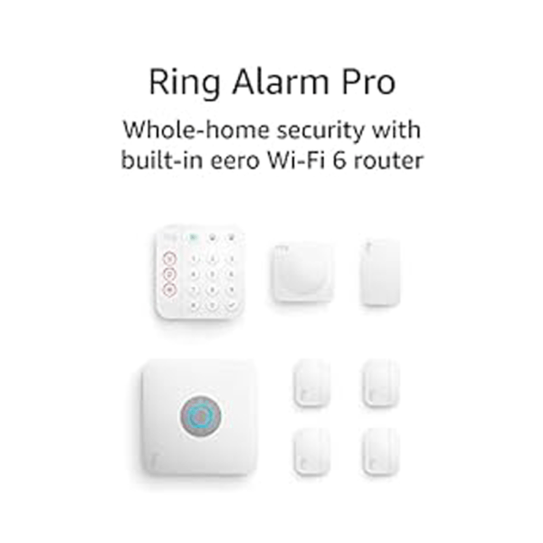 Ring Alarm Pro 8-Piece Kit - built-in eero Wi-Fi 6 router and 30-day free Ring Protect Pro subscription